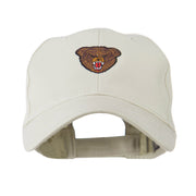 Bear Head Mascot Embroidered Cap