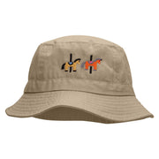 Merry-Go-Round Embroidered Pigment Dyed Bucket Hat