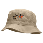 Merry-Go-Round Embroidered Pigment Dyed Bucket Hat