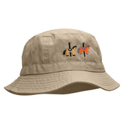 Merry-Go-Round Embroidered Pigment Dyed Bucket Hat