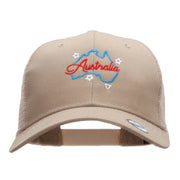 Neon Aussie Embroidered High Profile Mesh Cap