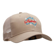 Neon Aussie Embroidered High Profile Mesh Cap