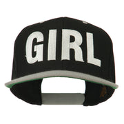 Flat Bill Hip Hop Casual Girl Embroidered Cap