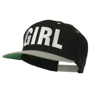 Flat Bill Hip Hop Casual Girl Embroidered Cap