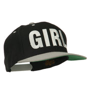 Flat Bill Hip Hop Casual Girl Embroidered Cap