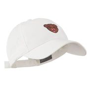 Bear Head Mascot Embroidered Cap