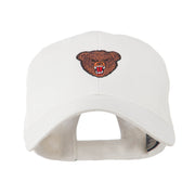 Bear Head Mascot Embroidered Cap