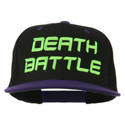 Halloween Death Battle Embroidered Snapback Cap