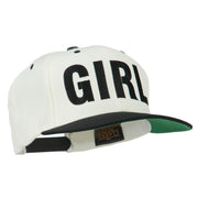 Flat Bill Hip Hop Casual Girl Embroidered Cap