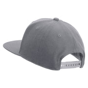 Licensed US Navy Circle Emblem Embroidered Flexfit Snapback Style Cap - Dk-Grey OSFM