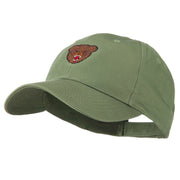 Bear Head Mascot Embroidered Cap