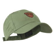 Bear Head Mascot Embroidered Cap