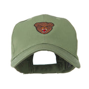 Bear Head Mascot Embroidered Cap