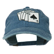 Bridge Hand Embroidered Washed Cap