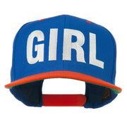 Flat Bill Hip Hop Casual Girl Embroidered Cap