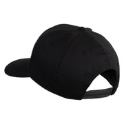 Marine Mustang Black Patched Solid Cotton Twill Pro Style Cap - Black OSFM