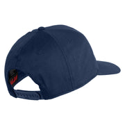 Marine Mustang Black Patched Solid Cotton Twill Pro Style Cap - Navy OSFM