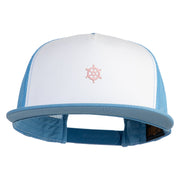 Tiny Nautical Wheel Iron On Patched Classic Trucker Cap