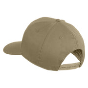 Marine Mustang Black Patched Solid Cotton Twill Pro Style Cap - Khaki OSFM