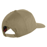 Marine Mustang Black Patched Solid Cotton Twill Pro Style Cap - Khaki OSFM