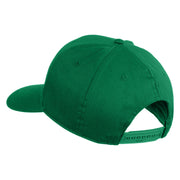 Marine Mustang Black Patched Solid Cotton Twill Pro Style Cap - Kelly OSFM