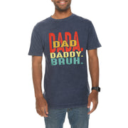 Daddy Bruh Unisex Ring Spun Cotton Vintage Short Sleeve Crewneck Tee Shirt - Vintage-Denim XS