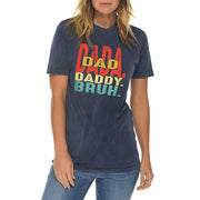 Daddy Bruh Unisex Ring Spun Cotton Vintage Short Sleeve Crewneck Tee Shirt - Vintage-Denim XS