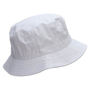 Rugby Player Jumping Embroidered Bucket Hat - White OSFM