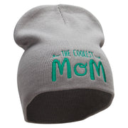 The Coolest Mom Embroidered 8 inch Acrylic Short Blank Beanie