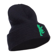 Bear Island Embroidered Long Beanie