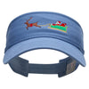 Santa On the Way Embroidered Pro Style Cotton Twill Washed Visor