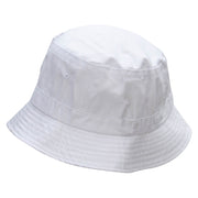 Simplified Snowman Embroidered Bucket Hat