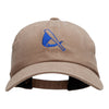 Bat Swing Logo Embroidered Unstructured Cotton Twill Cap