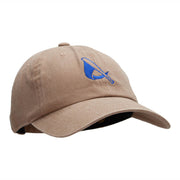 Bat Swing Logo Embroidered Unstructured Cotton Twill Cap