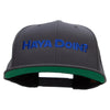 Haya Doin? Embroidered Wool Blend Prostyle Snapback - Dk-Grey OSFM