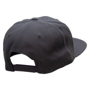 Haya Doin? Embroidered Wool Blend Prostyle Snapback - Dk-Grey OSFM