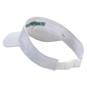 Plant A Tree Embroidered Cotton Twill Sun Visor - White OSFM