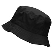 Rugby Player Jumping Embroidered Bucket Hat - Black OSFM