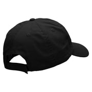 Happy Dad and Children Embroidered Low Profile Dyed Cotton Twill Cap - Black OSFM