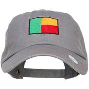 Benin Flag Embroidered Unstructured Cap