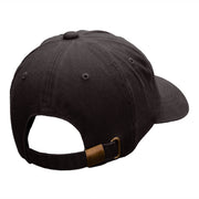 Bat Swing Logo Embroidered Unstructured Cotton Twill Cap