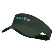 Plant A Tree Embroidered Cotton Twill Sun Visor - Dk-Green OSFM