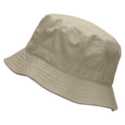 Rugby Player Jumping Embroidered Bucket Hat - Natural OSFM