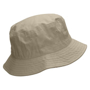 Rugby Player Jumping Embroidered Bucket Hat - Natural OSFM