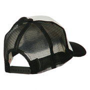 Scribe Smile Face Embroidered Foam Mesh Back Cap