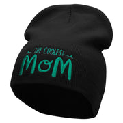 The Coolest Mom Embroidered 8 inch Acrylic Short Blank Beanie