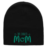 The Coolest Mom Embroidered 8 inch Acrylic Short Blank Beanie