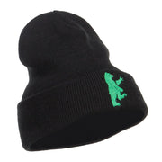 Bear Island Embroidered Long Beanie