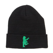 Bear Island Embroidered Long Beanie