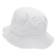 YOLO Unisex Multipurpose Crushable Cotton Twill Bucket Hat - White L